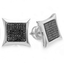 Micro Pave Einstellung Schmuck 925 Silber Ohrstecker